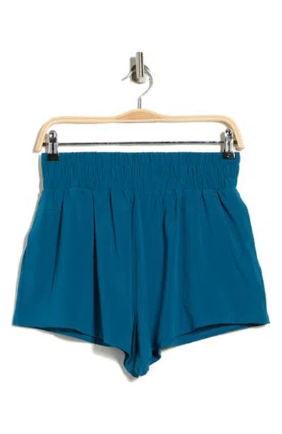 Z By Zella Interval High Waist Flowy Shorts In Blue