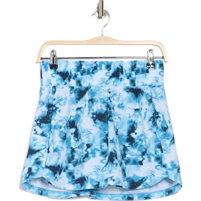 Z By Zella Interval High Waist Flowy Shorts In Blue Fractured Dye