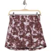 Z By Zella Interval High Waist Printed Skort In Burgundy