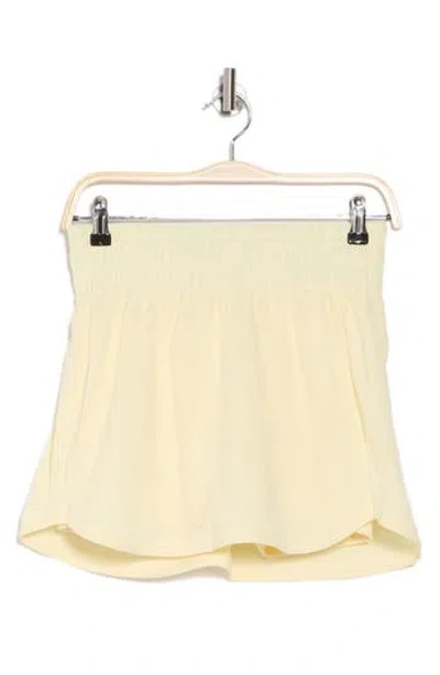 Z By Zella Interval High Waist Woven Sport Skort In Yellow Flan