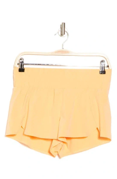 Z By Zella Interval Woven Run Shorts In Yellow