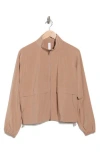 Z By Zella Interval Zip Up Jacket In Nude