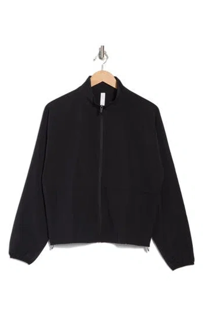Z By Zella Interval Zip Up Jacket In Black
