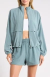 Z By Zella Interval Zip Up Jacket In Blue