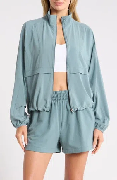 Z By Zella Interval Zip Up Jacket In Blue