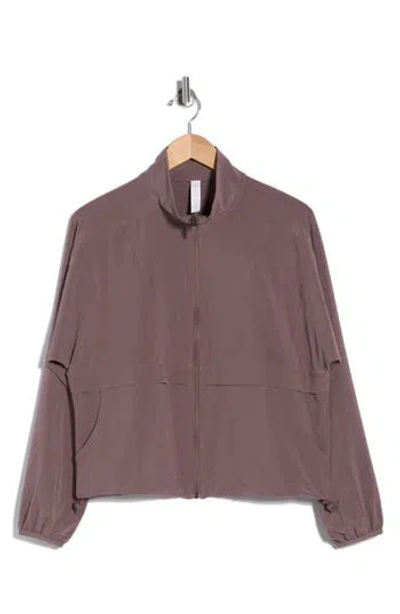 Z By Zella Interval Zip Up Jacket In Purple