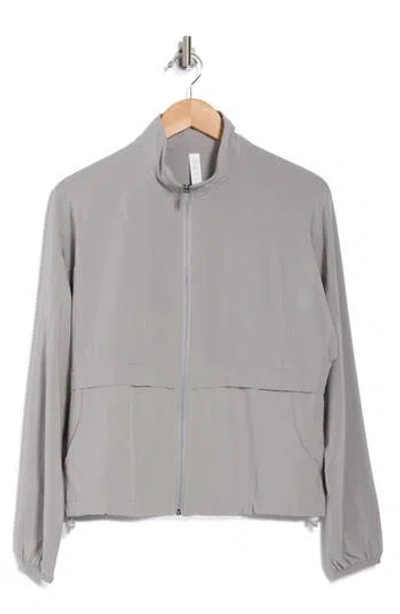 Z By Zella Interval Zip Up Jacket In Grey Ultimate