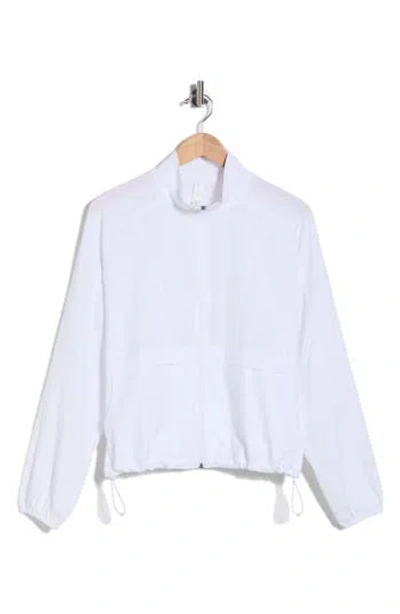 Z By Zella Interval Zip Up Jacket In White