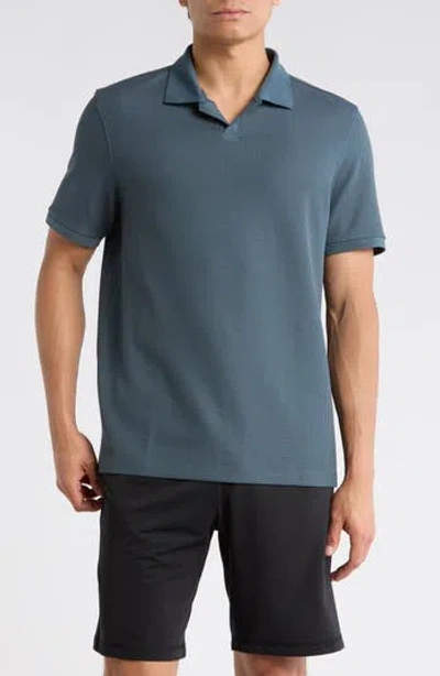 Z By Zella Johnny Collar Golf Polo In Blue