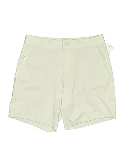 Pre-owned Z By Zella Khaki Shorts In White