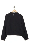 Z By Zella Kinetic Nylon Bomber Jacket In Black