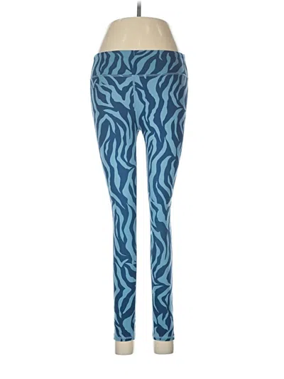 Pre-owned Z By Zella Leggings In Blue