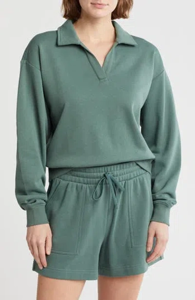 Z By Zella Level Up Terry Polo Pullover