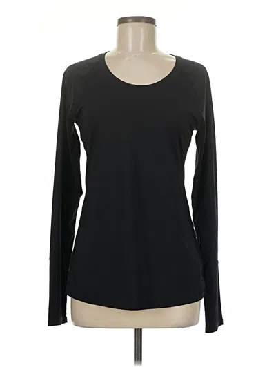 Pre-owned Z By Zella Long Sleeve T-shirt In Black
