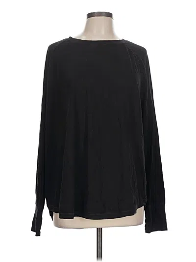 Pre-owned Z By Zella Long Sleeve T-shirt In Black