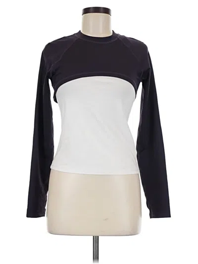 Pre-owned Z By Zella Long Sleeve T-shirt In Gray