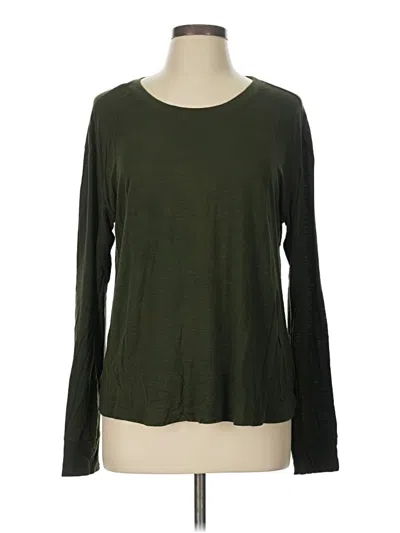 Pre-owned Z By Zella Long Sleeve T-shirt In Green