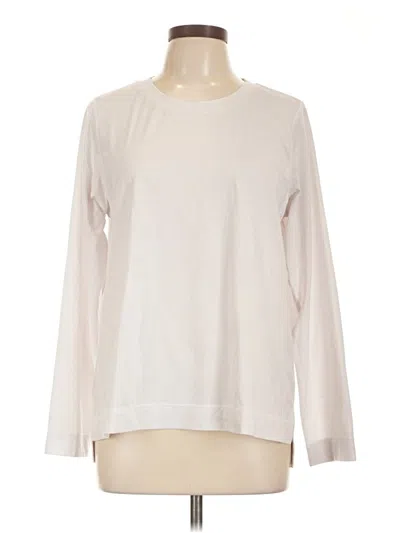 Pre-owned Z By Zella Long Sleeve T-shirt In Ivory