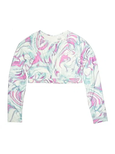 Pre-owned Z By Zella Kids' Long Sleeve T-shirt In Pink