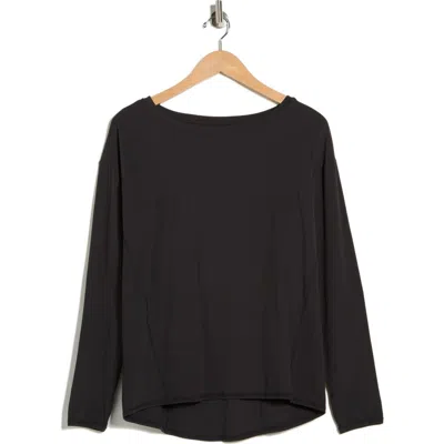 Z By Zella On The Move Cocoon Long Sleeve T-shirt In Black