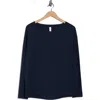 Z By Zella On The Move Cocoon Long Sleeve T-shirt In Blue