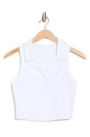 Z By Zella On The Move Sleeveless Polo In White