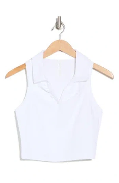 Z By Zella On The Move Sleeveless Polo In White