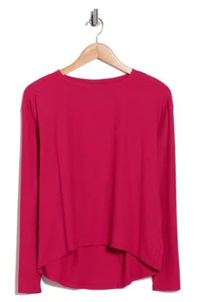 Z By Zella Open Match Long Sleeve T-shirt In Pink