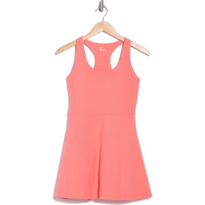 Z By Zella Outscore Racerback Tennis Dress In Coral Sugar