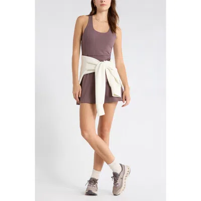 Z By Zella Outscore Racerback Tennis Dress In Gray