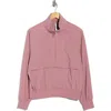 Z By Zella Perfect Day Half Zip Pullover In Pink