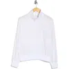 Z By Zella Perfect Day Half Zip Pullover In White