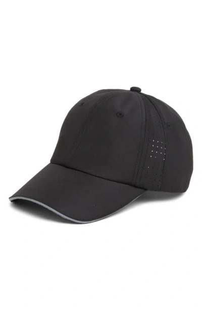 Z By Zella Perforated Baseball Cap In Black