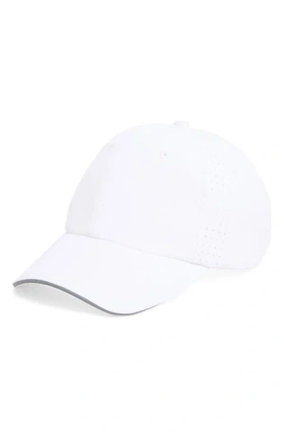 Z By Zella Perforated Baseball Cap In White
