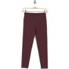 Z By Zella Perform High Waist 7/8 Leggings In Burgundy Fudge