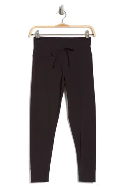 Z By Zella Perform High Waist Drawstring Leggings In Black