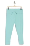Z By Zella Perform High Waist Drawstring Leggings In Teal Aquifer