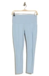 Z By Zella Perform High Waist Heather 7/8 Pocket Leggings In Blue Fog