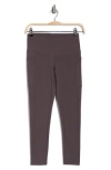 Z By Zella Perform High Waist Heather 7/8 Pocket Leggings In Grey Forged