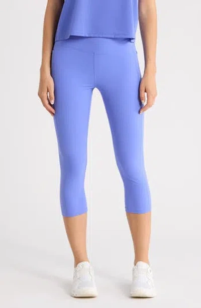 Z By Zella Perform High Waist Pocket 2.0 Crop Leggings In Blue