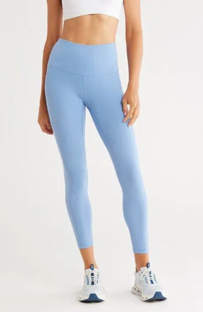 Z By Zella Perform High Waist Pocket 7/8 Leggings In Blue