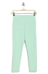 Z By Zella Perform High Waist Pocket 7/8 Leggings In Green Crystal