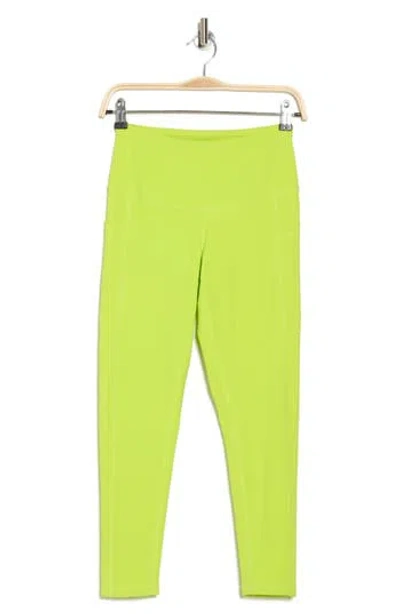 Z By Zella Perform High Waist Pocket 7/8 Leggings In Green Primrose