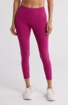 Z By Zella Perform High Waist Pocket 7/8 Leggings In Purple Boysen