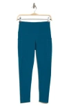 Z By Zella Perform High Waist Pocket 7/8 Leggings In Teal Seagate