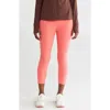 Z By Zella Perform High Waist Pocket Crop Leggings In Coral Sugar