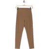 Z By Zella Perform High Waist Rib 7/8 Leggings In Brown Shiitake