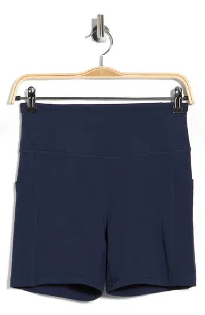 Z By Zella Perform Pocket Bike Shorts In Blue
