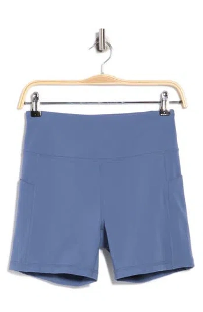 Z By Zella Perform Pocket Bike Shorts In Blue
