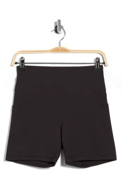 Z By Zella Perform Pocket Bike Shorts In Brown